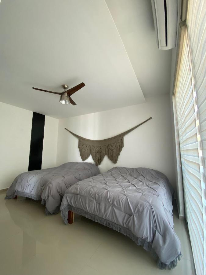 Angelina 28 Beachfront And Family Apartments - Modern And Relaxing Long Stays - 20 Min From Cancun Airport 莫雷洛斯港 外观 照片