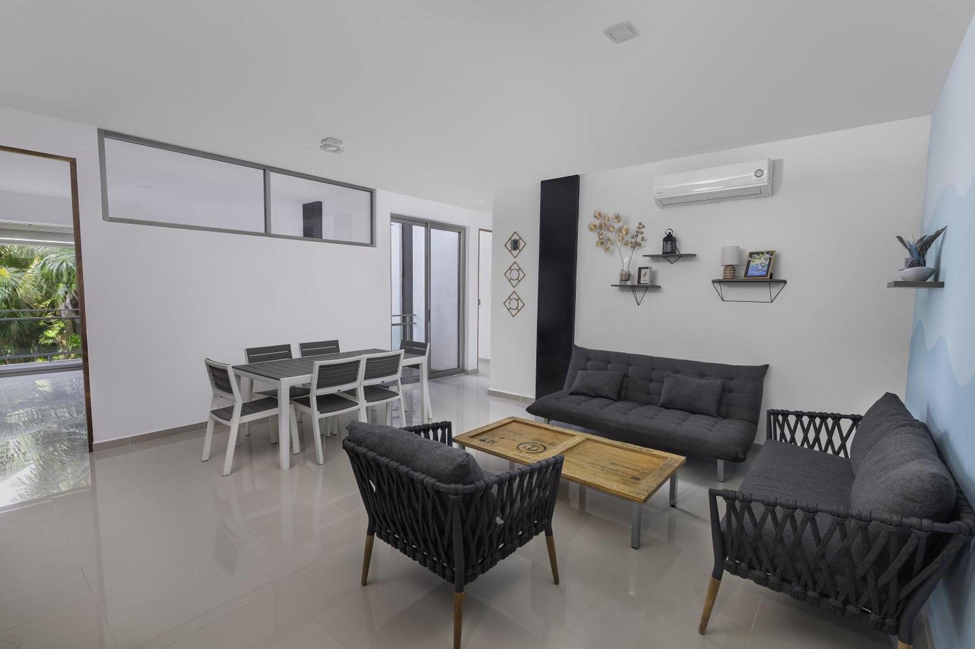 Angelina 28 Beachfront And Family Apartments - Modern And Relaxing Long Stays - 20 Min From Cancun Airport 莫雷洛斯港 外观 照片
