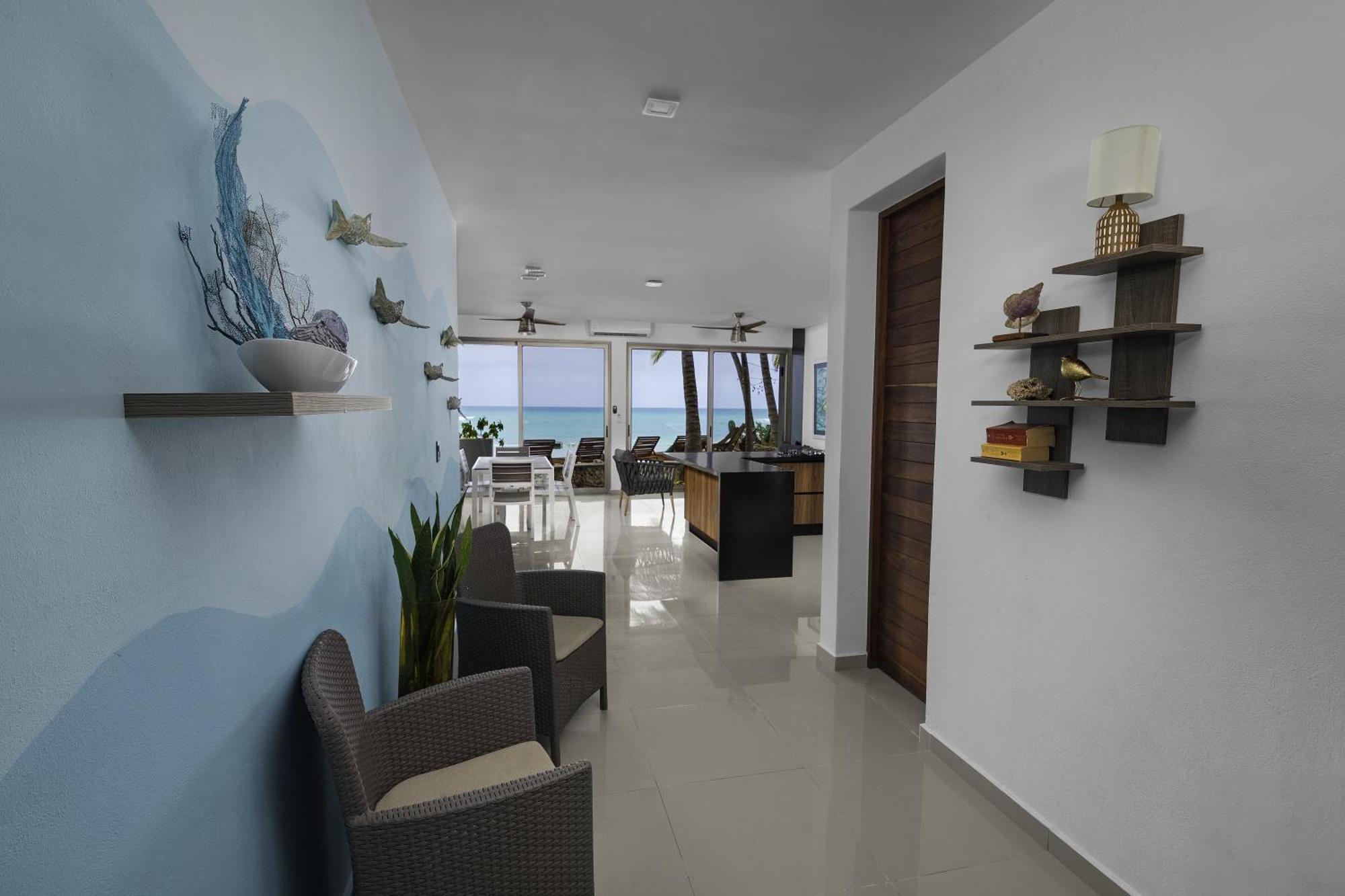 Angelina 28 Beachfront And Family Apartments - Modern And Relaxing Long Stays - 20 Min From Cancun Airport 莫雷洛斯港 外观 照片